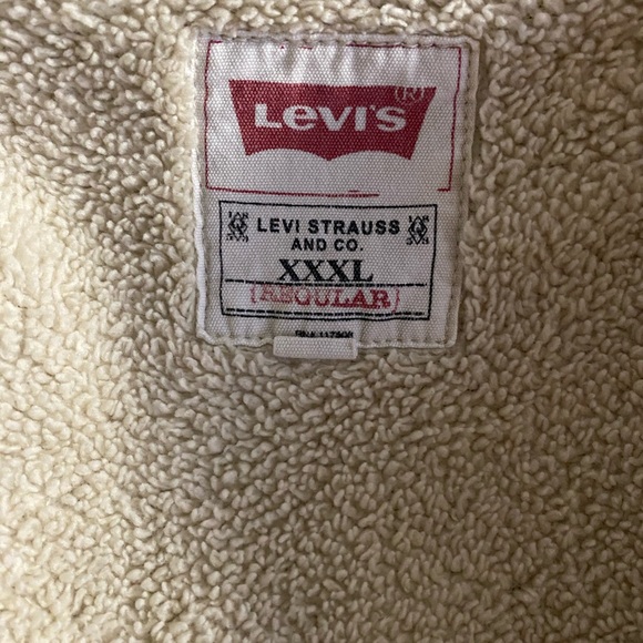 Vintage Levi’s Button Up Sherpa Lining Jacket 3XL - Picture 7 of 11